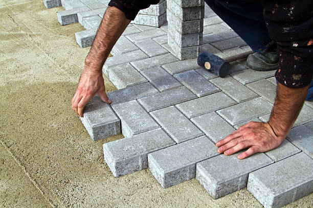 Permeable Paver Driveway in Rowlett, TX